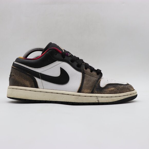 Nike Air Jordan 1 Low SE Wear Away Yellow Men's Size 8.5 Athletic Sneakers